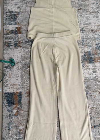 Zara krem rengi ikili takım - Görsel 9