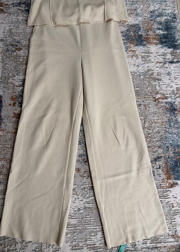 Zara krem rengi ikili takım - Görsel 2