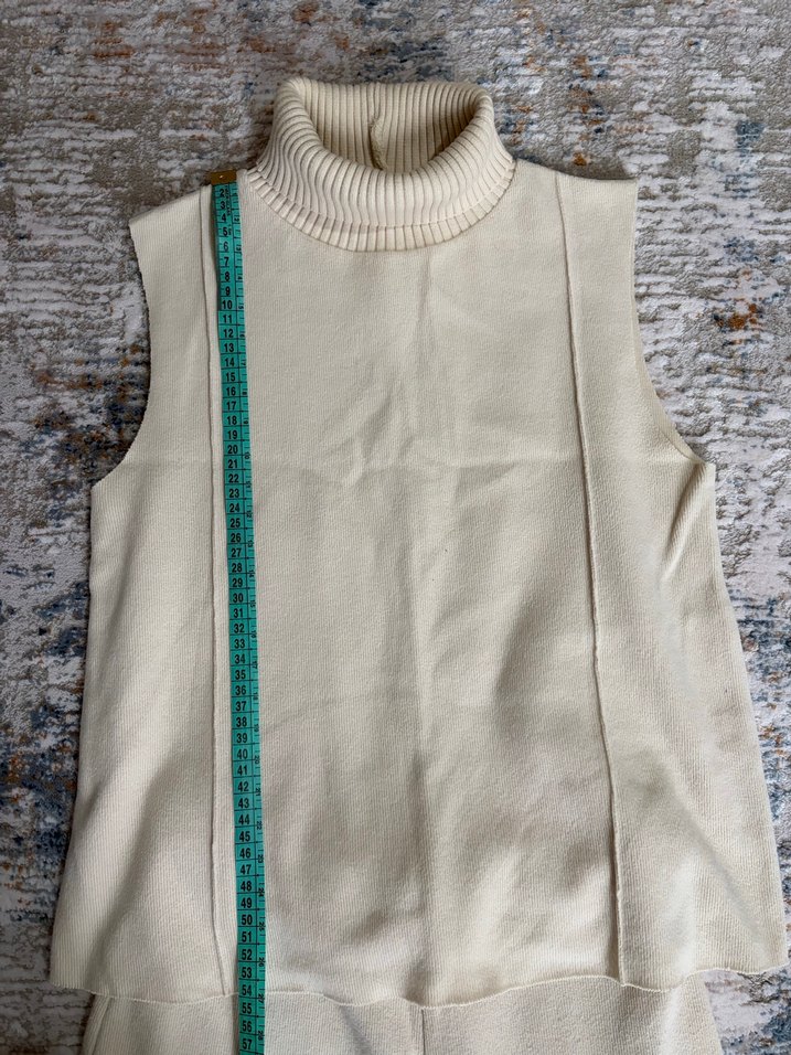 Zara krem rengi ikili takım - Görsel 4