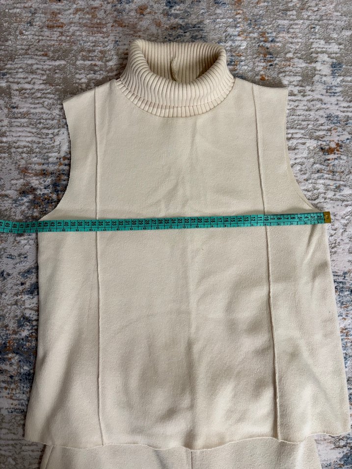 Zara krem rengi ikili takım - Görsel 5