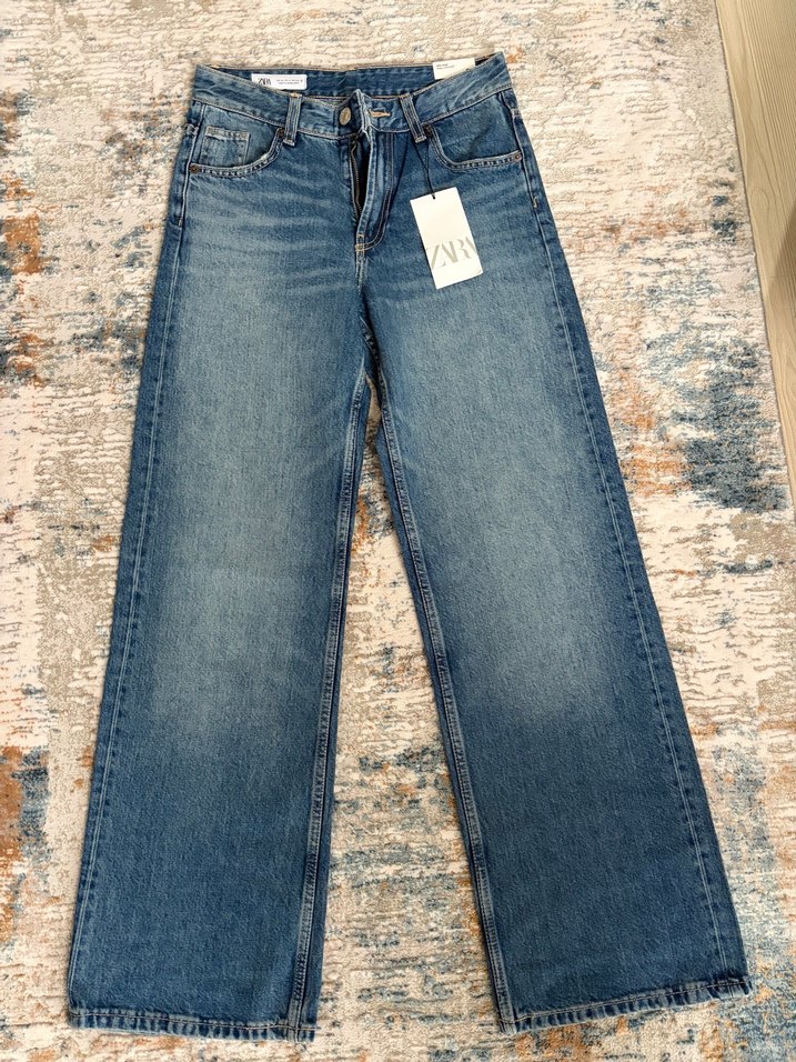 Zara Rahat Kesim Orta Bel Kadın Jean - Görsel 2