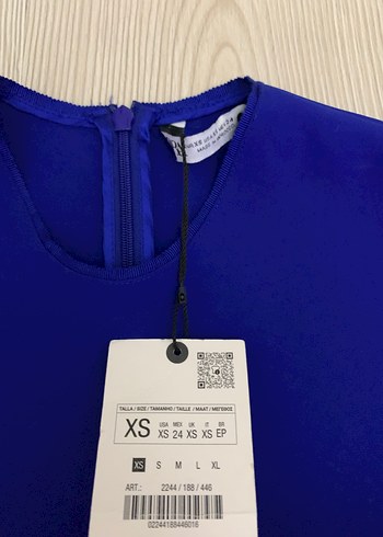 Zara Kadın Lacivert Uzun Kolsuz Elbise - Görsel 7