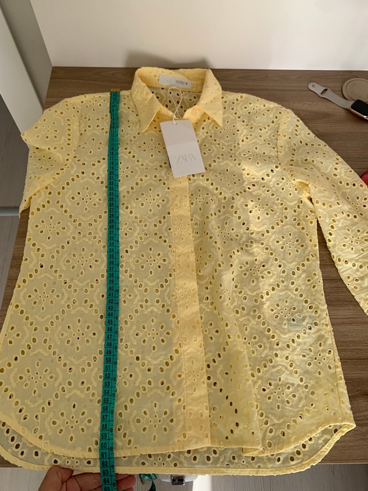 ZARA FİSTO İŞLEMELİ GÖMLEK - Görsel 5