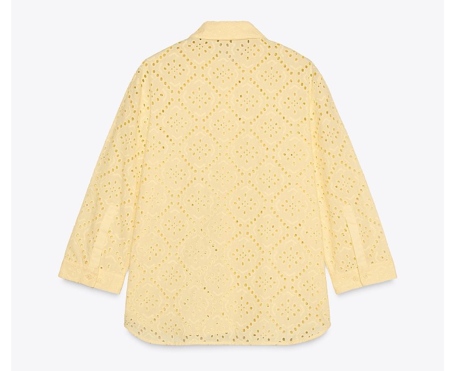 ZARA FİSTO İŞLEMELİ GÖMLEK - Görsel 3