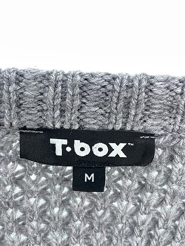 m Beden gri Renk T-box Kazak / Triko %70 İndirimli.