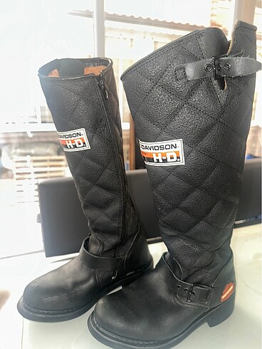 37 Beden siyah Renk HARLEY-DAVIDSON kadın uzun çizme