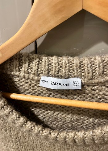 Bej Örgü Kadın Kazak yün ve salaş - Görsel 3