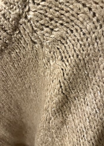 Bej Örgü Kadın Kazak yün ve salaş - Görsel 4