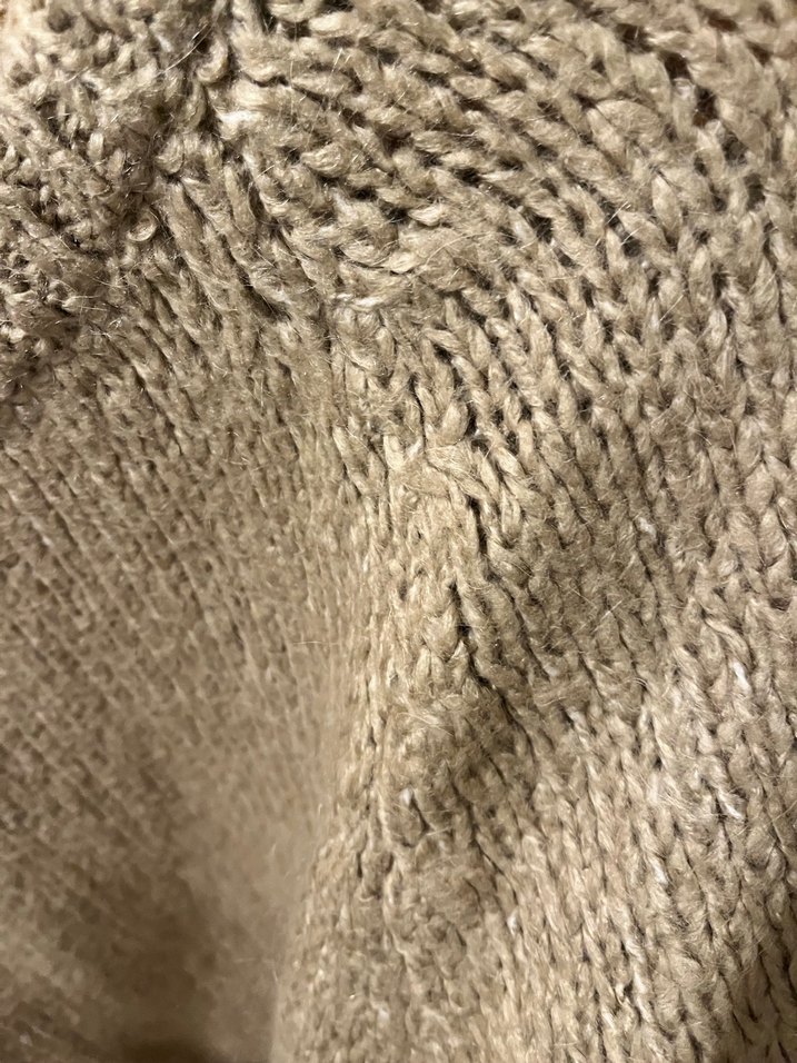 Bej Örgü Kadın Kazak yün ve salaş - Görsel 4