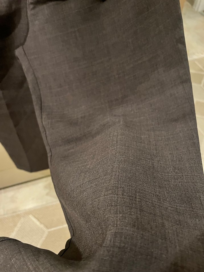 Gri Büzgülü Kadın Kumaş Pantolon - Görsel 5