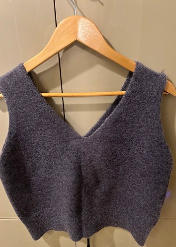 Beyaz V Yaka Örgü Kadın Süveter 2 Adet yüN - Görsel 8