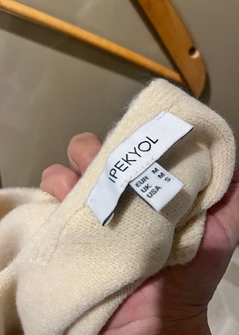 Beyaz ve gri V Yaka Örgü Kadın Süveter 2 adet - Görsel 8