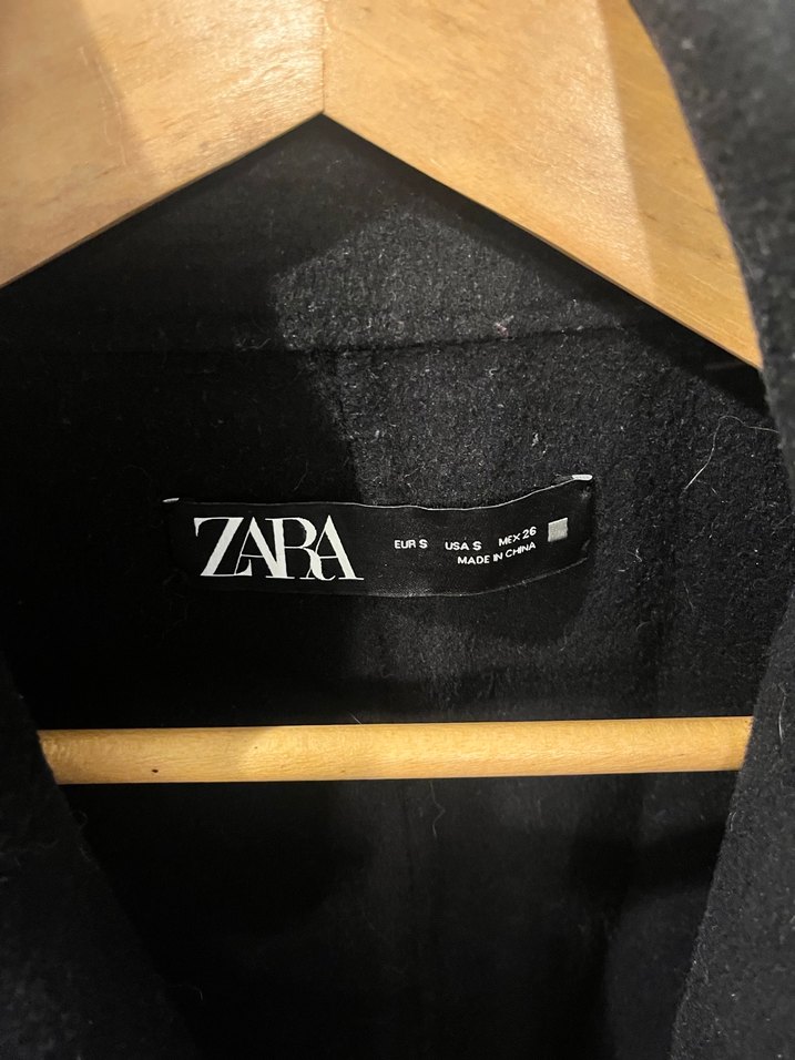 Lacivert Düğmeli kadın kaşe palto - Görsel 3