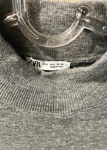 Gri Kısa Kollu Yüksek Yakalı Kadın elbise - Görsel 2