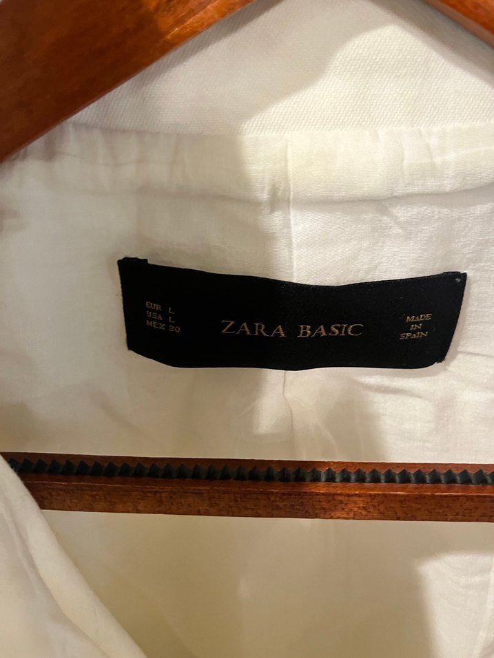 Düğmeli Beyaz Kadın crop  Ceket - Görsel 3