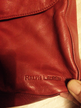 Ralph Lauren Kırmızı bütün askı çanta