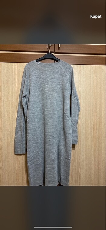 Gri triko tunik