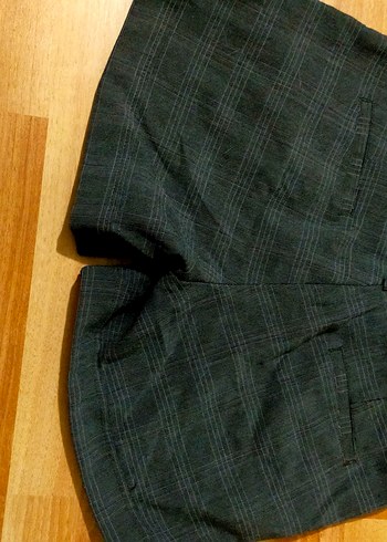 Kahverengi Gri Kadın Mini Şort - Görsel 4