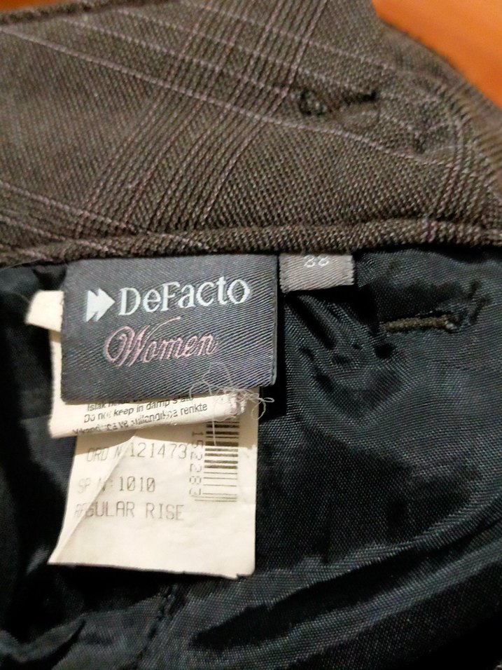 Kahverengi Gri Kadın Mini Şort - Görsel 3