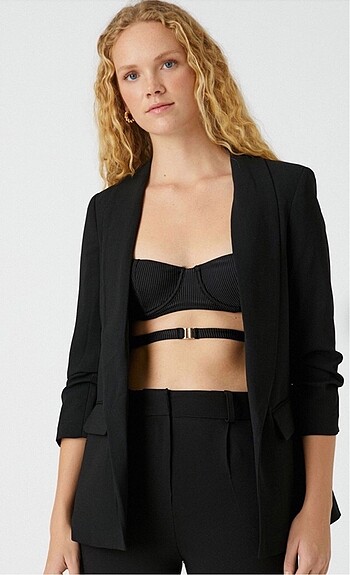 s Beden Siyah blazer ceket