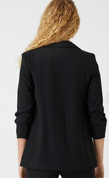s Beden siyah Renk Siyah blazer ceket