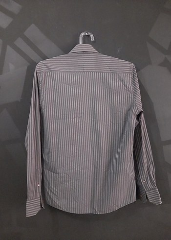 DeFacto Gri Çizgili gömlek - Görsel 2