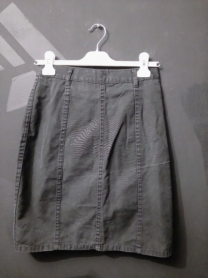 ithal Denim Midi Etek - Görsel 2