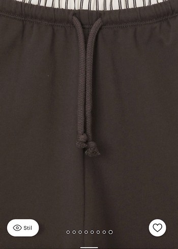 Pull and Bear Kahverengi Kadın Rahat Kesim Pantolon Eşofman