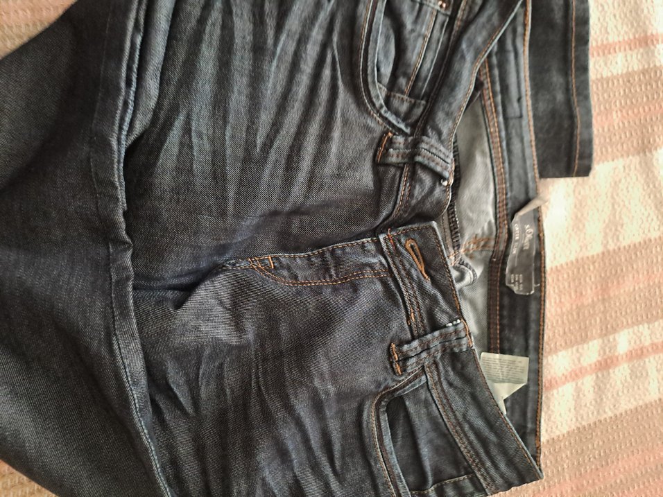Düğmeli Kadın Gri Midi Denim Pantolon - Görsel 3