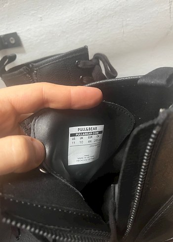 Pull Bear siyah erkek bot - Görsel 3