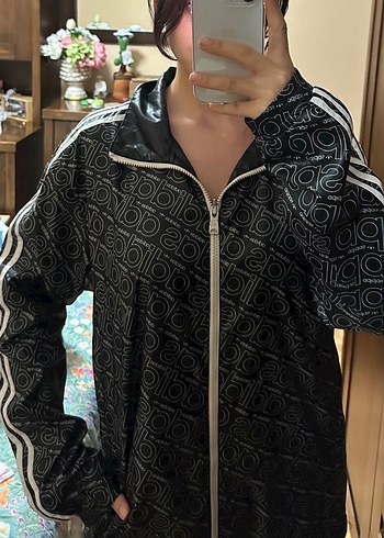 Siyah Adidas Fermuarlı Erkek Rüzgarlık - Görsel 9