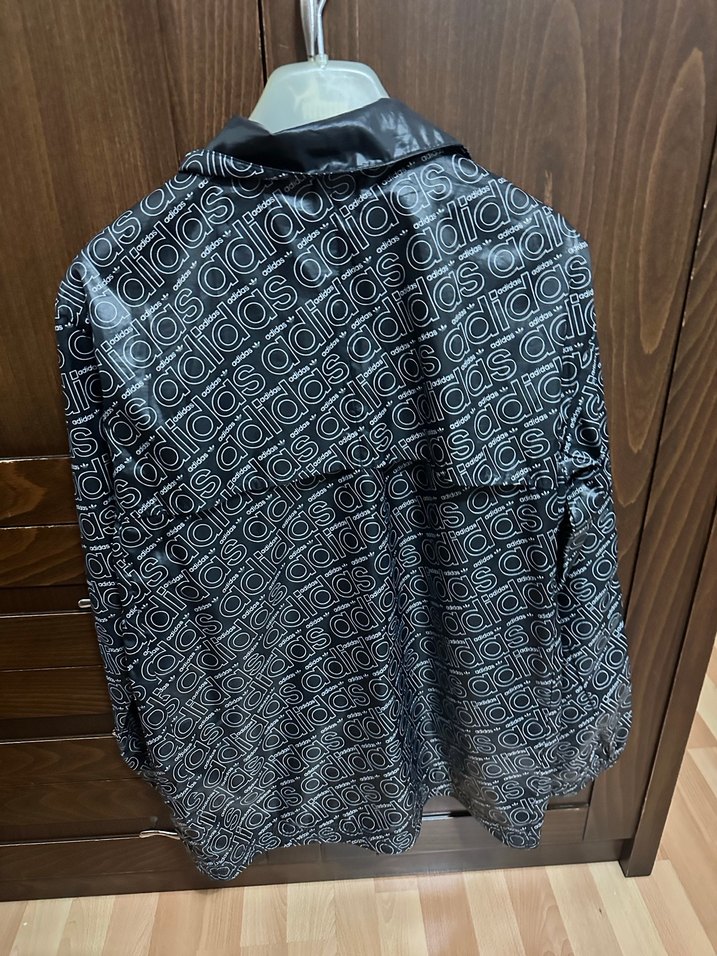 Siyah Adidas Fermuarlı Erkek Rüzgarlık - Görsel 2