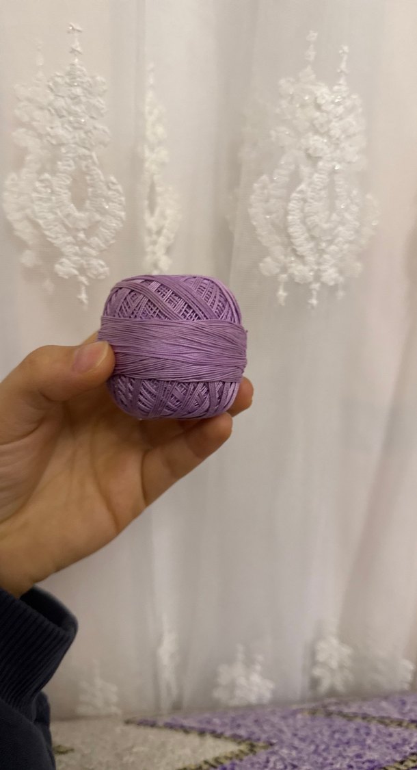 Ören Bayan Lila Renkli El İşi İpliği - Görsel 2