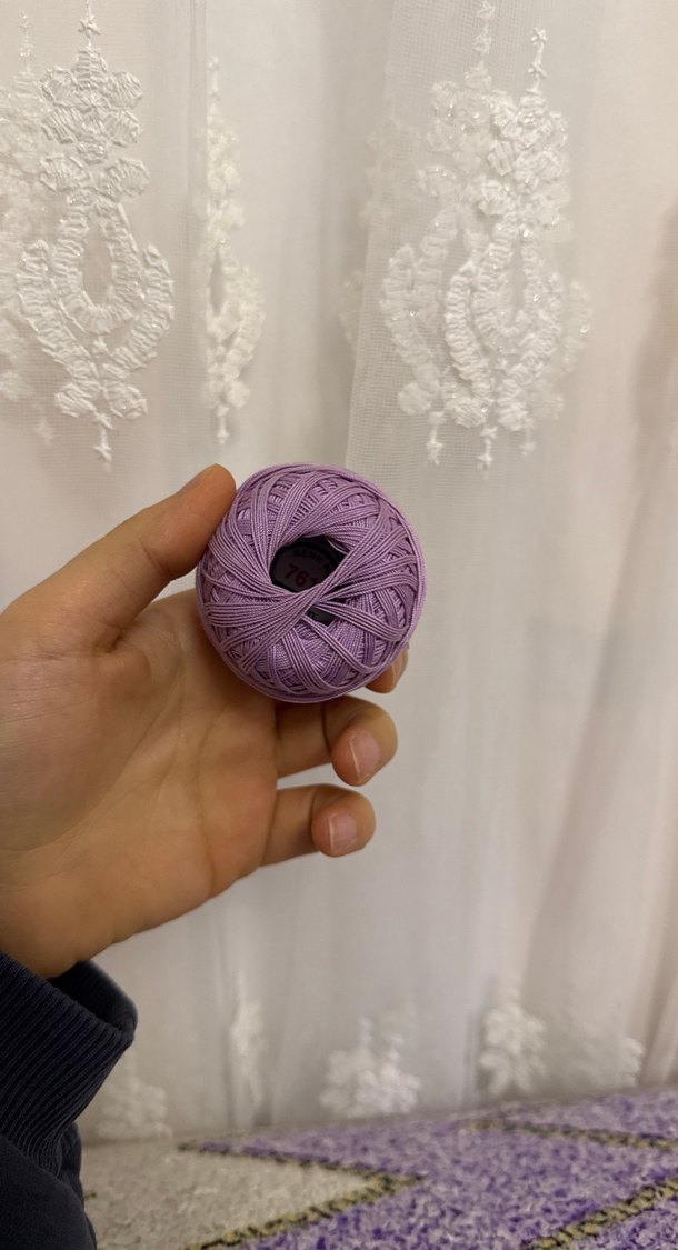 Ören Bayan Lila Renkli El İşi İpliği - Görsel 3