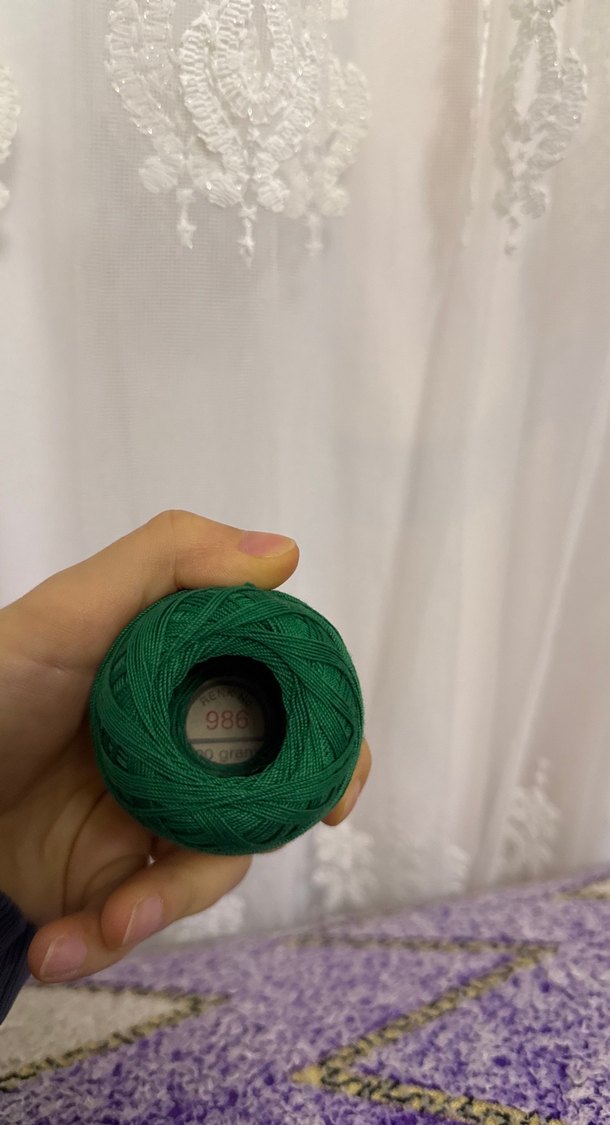 Ören Bayan Yeşil El İşi İpi - Görsel 3