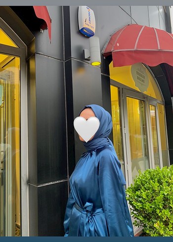 Diğer Uzun Kollu Lacivert Bohem Kadın Elbisesi