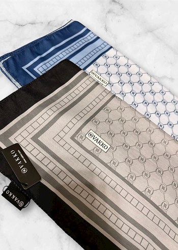 V desen pamuk şal - Görsel 11