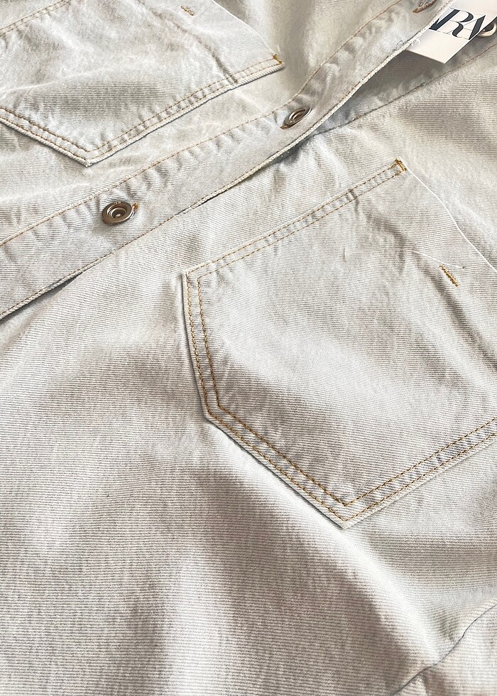 Zara denim ceket - Görsel 3