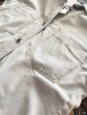 Jean denim ceket - Görsel 4