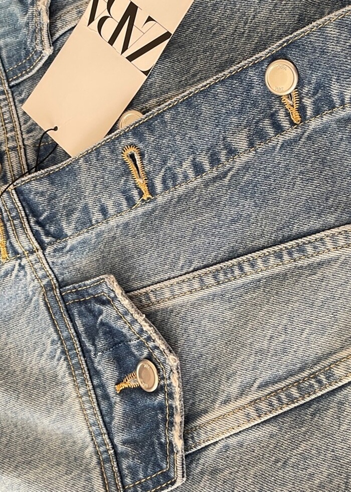 Zara jean elbise - Görsel 2