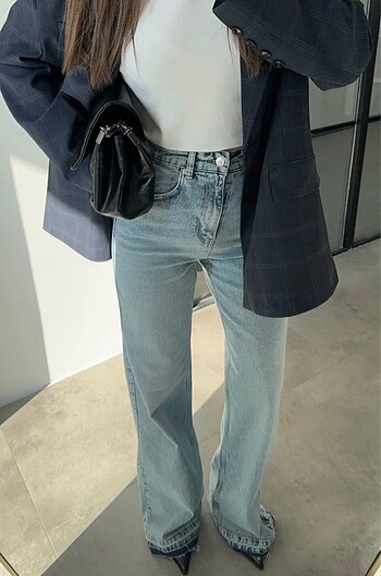 36 Beden mavi Renk Zara jean