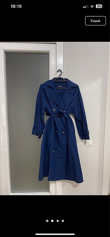 Zara Lacivert trençkot