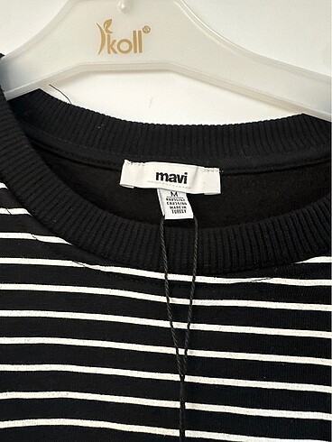 m Beden Mavi Marka Sweat