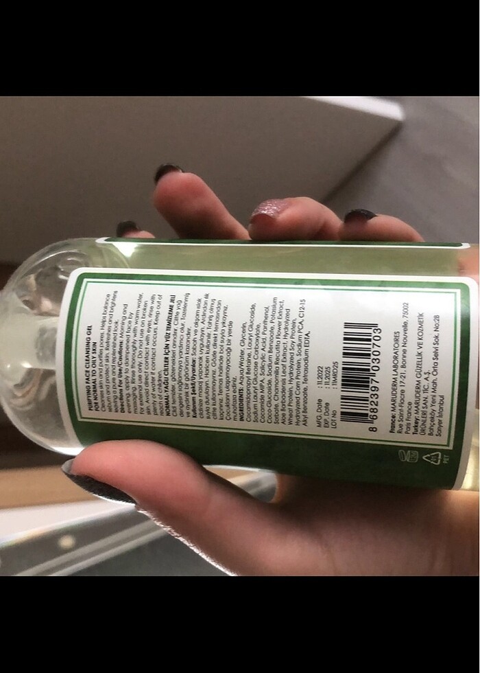 Maru derm purifying face cleaning gel - Görsel 3