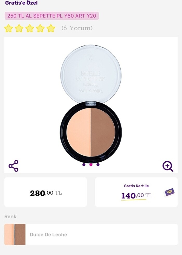 Wet n wild kontör paleti - Görsel 3