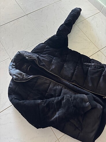 Unisex içi kürklü mont - Görsel 5