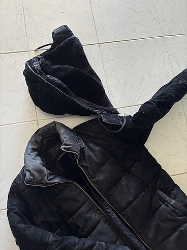 Unisex içi kürklü mont - Görsel 6