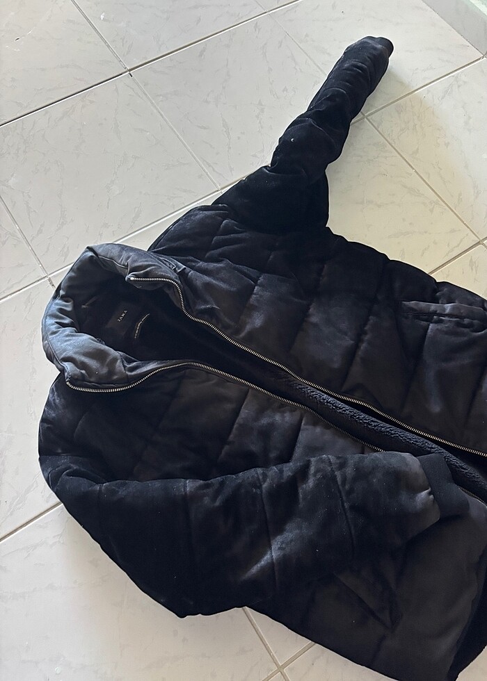 Unisex içi kürklü mont - Görsel 5