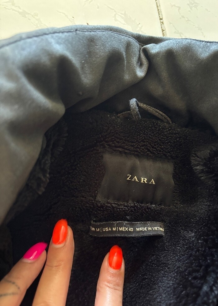 Unisex içi kürklü mont - Görsel 4