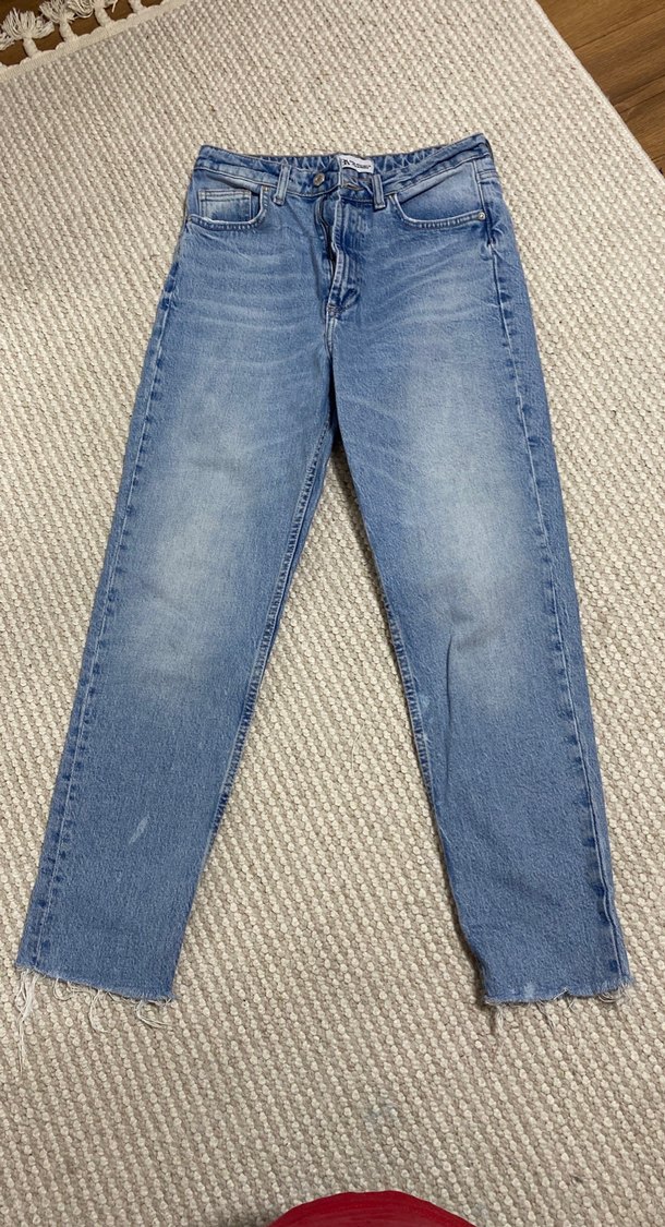 Zara Kadın Mavi Midi Denim Jean - Görsel 3